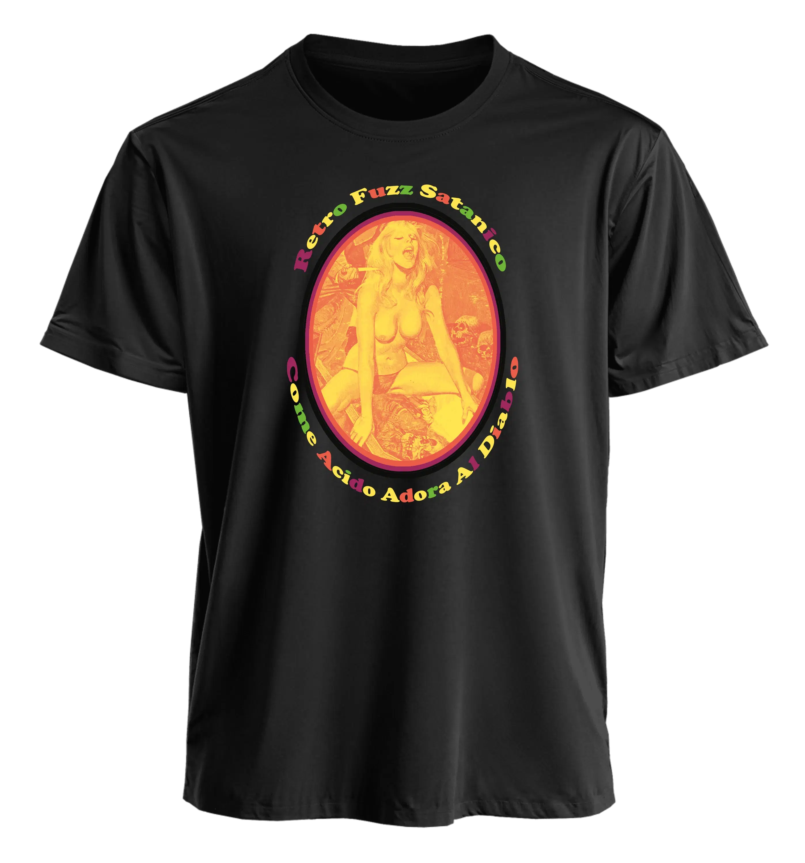COME ACIDO ADORA A SATANAS (Polera + Etiqueta)
